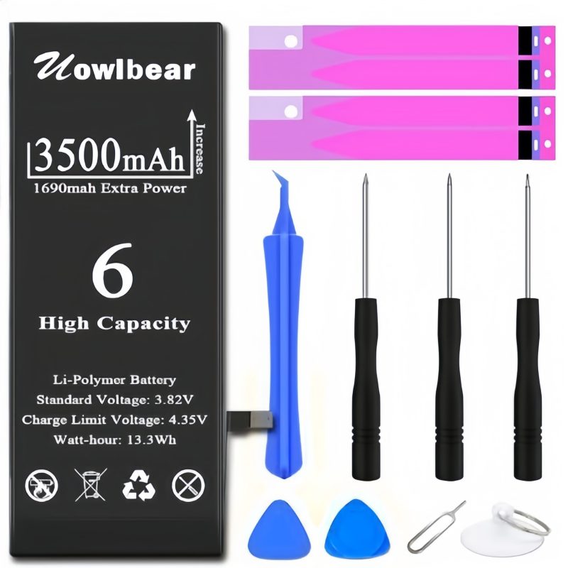3500mAh Replacement Battery for iPhone 6 A1586 A1589 A1549 with Complete Tools Kit -3 Year Warranty - 图片 2